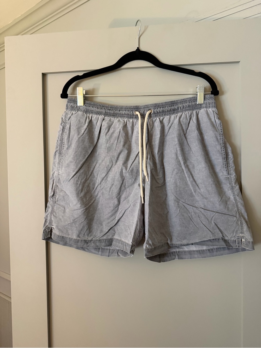 Barbour Light Grey Athletic Drawstring Shorts